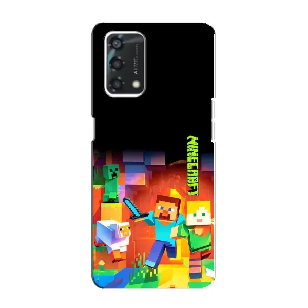 Чехол с рисунком «Герой Майнкрафт» для OPPO A95 Чехол с рисунком «Герой Майнкрафт» для OPPO A95