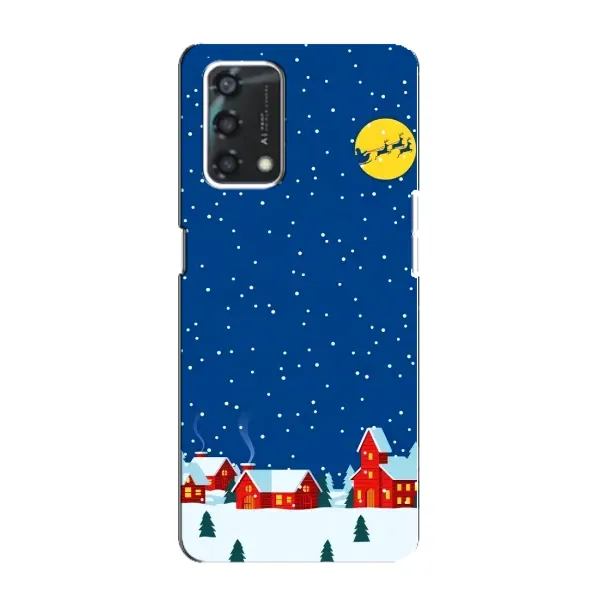 Чехол с рисунком «Город в снегу» для OPPO A95 Чехол с рисунком «Город в снегу» для OPPO A95