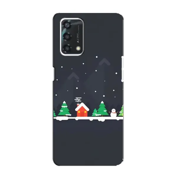 Чехол с рисунком «Город зимний» для OPPO A95 Чехол с рисунком «Город зимний» для OPPO A95