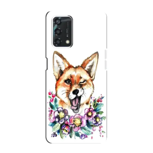 Чехол с рисунком «Хитрая лиса» для OPPO A95 Чехол с рисунком «Хитрая лиса» для OPPO A95