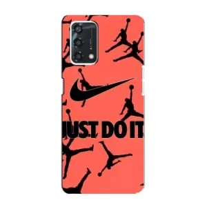 Силиконовый Чехол Nike Air Jordan на Оппо А95 (Just Do It)