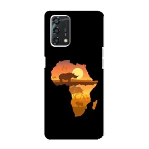 Летний Чехол на Oppo A95 (Карта)