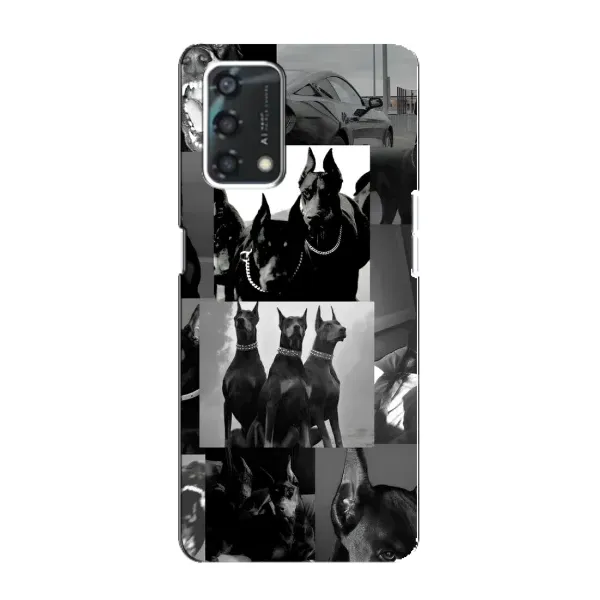Чехол с рисунком «Коллаж Доберман» для OPPO A95 Чехол с рисунком «Коллаж Доберман» для OPPO A95