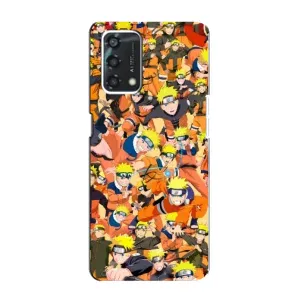 Чехлы с принтом Наруто на Oppo A95 (Коллаж Наруто)