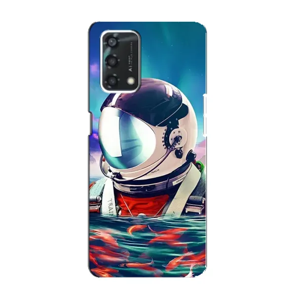 Чехол с рисунком «Космонавт в воде» для OPPO A95 Чехол с рисунком «Космонавт в воде» для OPPO A95