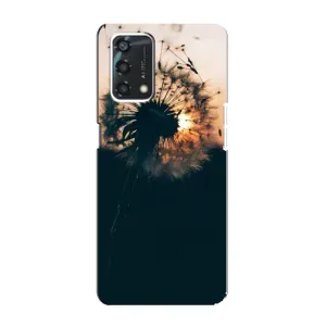 Силиконовый Чехол с одуванчиками на Oppo A95 (Красивый одуванчик)