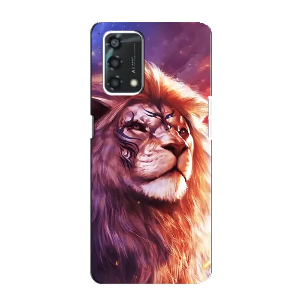 Чехол с рисунком «Красочный ЛЕВ» для OPPO A95 Чехол с рисунком «Красочный ЛЕВ» для OPPO A95