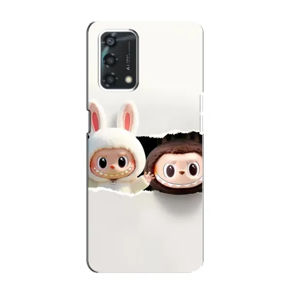Чехол с рисунком «Фигурки Labubu» для OPPO A95 Чехол с рисунком «Фигурки Labubu» для OPPO A95