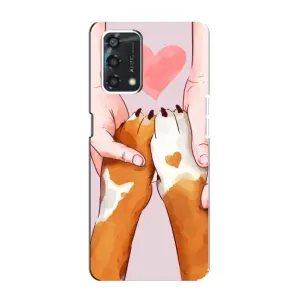 Чехол (ТПУ) Милые собачки для Oppo A95 (Любовь к собакам)