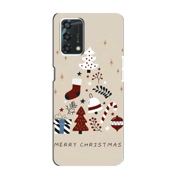 Чехол с рисунком «Merry Christmas» для OPPO A95 Чехол с рисунком «Merry Christmas» для OPPO A95
