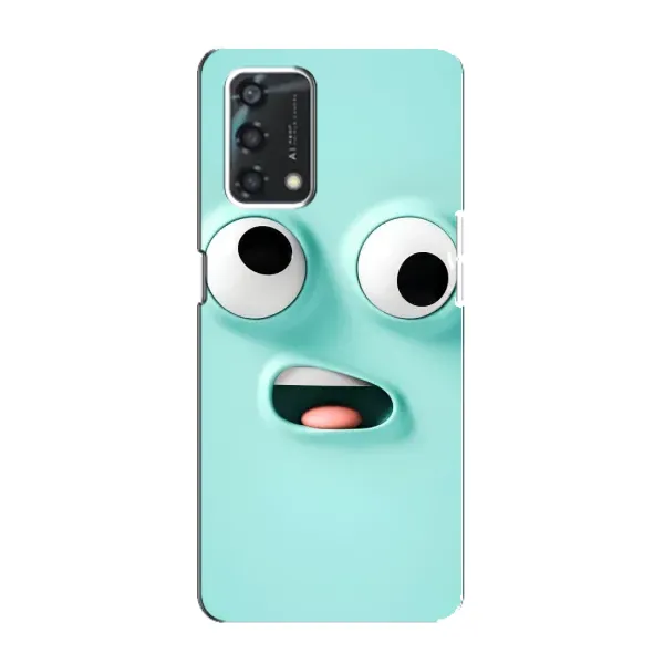 Чехол с рисунком «Забавное мятное лицо» для OPPO A95 Чехол с рисунком «Забавное мятное лицо» для OPPO A95