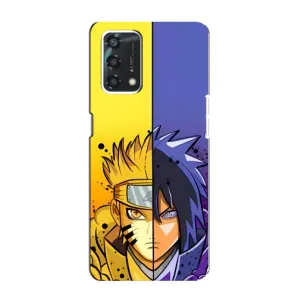 Купить Чехлы на телефон с принтом Anime для Oppo A95 (Naruto Vs Sasuke)