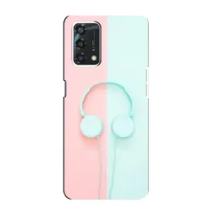 Девчачий Чехол для Oppo A95 (Наушники)