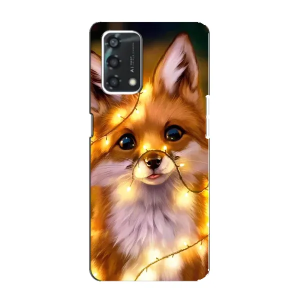 Чехол с рисунком «Новогодний лисенок» для OPPO A95 Чехол с рисунком «Новогодний лисенок» для OPPO A95