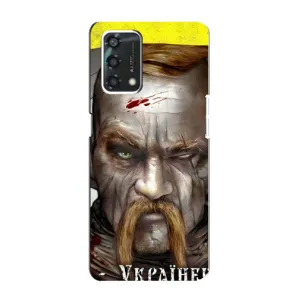 Чехол с картинкой (Патриотический КОЗАК) на Oppo A95 (Одноглазый Козак)