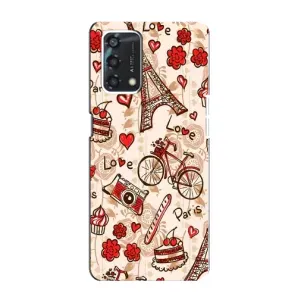 Чехол с Эйфелевой башней на Oppo A95 (Париж мечта)