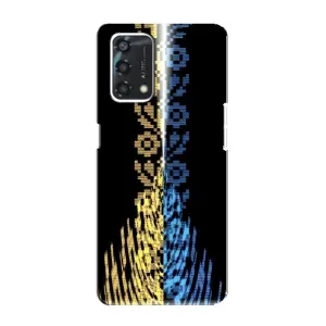 Силиконовый Чехол на Oppo A95 (Патриотическая вышиванка)