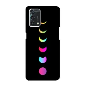 Чехол (ТПУ) с планетами на Oppo A95 (Полнолуние)