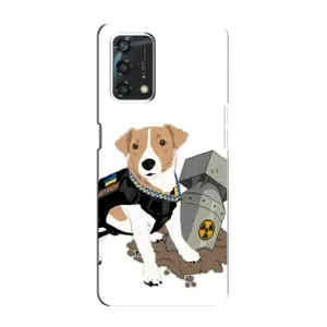 Чехол с принтом Собаки Патрон для Oppo A95 (Пёс Патрон с ракетой)