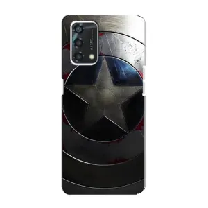 Чохол с Щітом Капітана Америки на Oppo A95 (Ретро Щит Капітана)