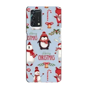 Чехол Санта Клаус для Oppo A95 (Рождественский)