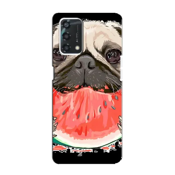 Чехол с рисунком «Смешной Мопс» для OPPO A95