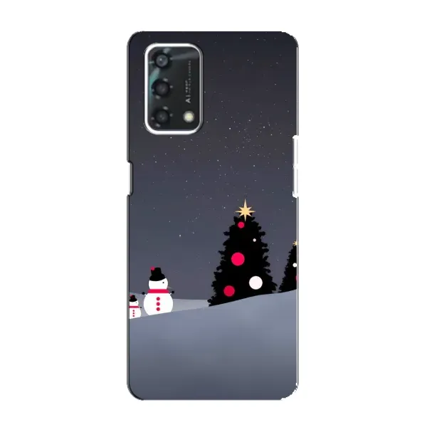 Чехол с рисунком «Снеговички» для OPPO A95