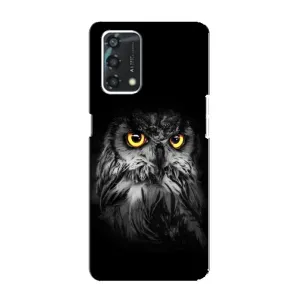 Чехлы с принтом СОВЫ для Oppo A95 (Сова на чёрном)