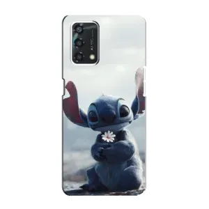 Чохол з малюнком Стіч для OPPO A95 (Стіч з квіткою)