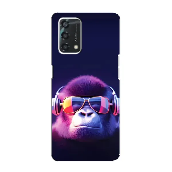 Чехол с рисунком «Стильная обезьяна» для OPPO A95 Чехол с рисунком «Стильная обезьяна» для OPPO A95