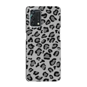Чехол с леопардовым принтом на Oppo A95 (Темный леопрад)