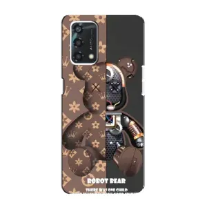 Силиконовый чехол для Oppo A95 (Медмедь Луи Виттон)