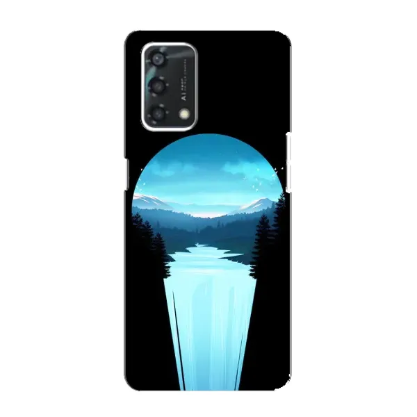 Чехол с рисунком «Синий Водопад» для OPPO A95 Чехол с рисунком «Синий Водопад» для OPPO A95