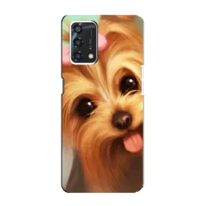 Чехол (ТПУ) Милые собачки для Oppo A95 (Йоршенский терьер)