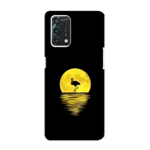 Летний Чехол на Oppo A95 (Желтый Закат)