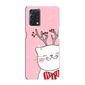 Чехол на тематику: Коты для OPPO A95 (Зимний кот)