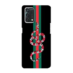 Чехлы Бренд GUCCI для Oppo A95 (Змей Гуччи)