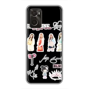 Чехлы с картинкой для Oppo A96 (Арт блэкпинг)