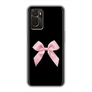 Чехол банты для Oppo A96 (Бант на черном)