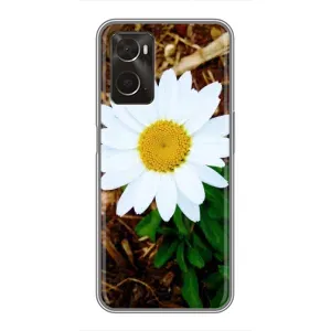 Чехол с ромашками на Oppo A96 (Белая ромашка)
