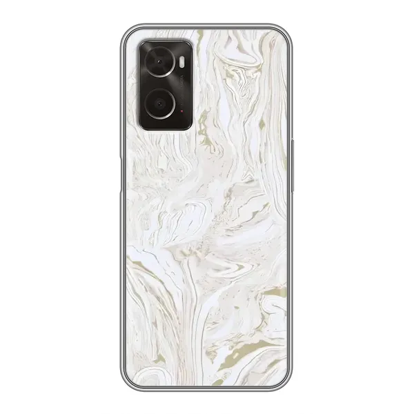 Чехол с рисунком «белый мрамор» для OPPO A96