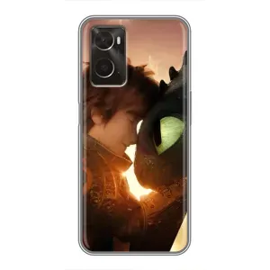 Чехол дракон Беззубик для Oppo A96 (Беззубик и Иккинг)
