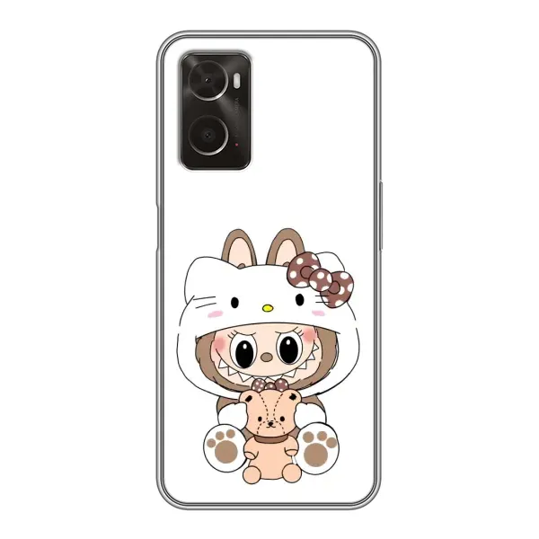 Чехол с рисунком «Белый Лабубу» для OPPO A96 Чехол с рисунком «Белый Лабубу» для OPPO A96