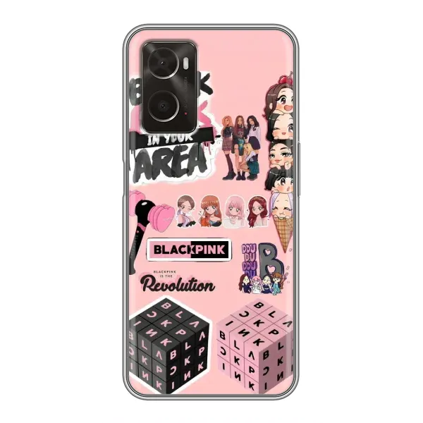 Чехол с рисунком «BLACK PINK коллаж» для OPPO A96