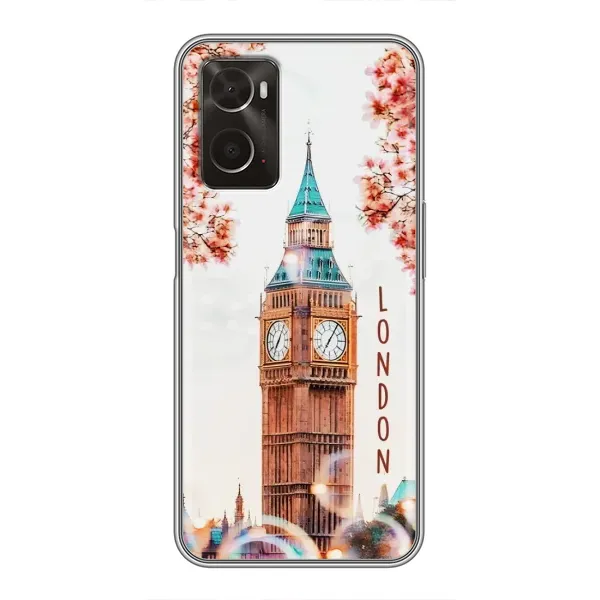 Чехол с рисунком «Часы Лондон» для OPPO A96