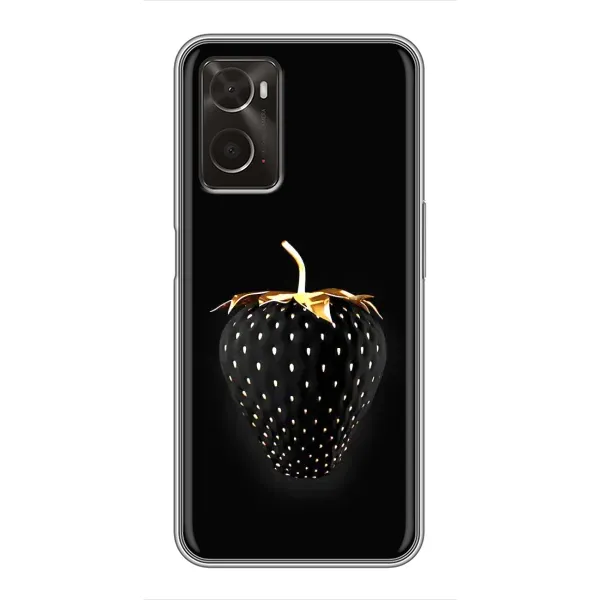 Чехол с рисунком «Чёрная клубника» для OPPO A96 Чехол с рисунком «Чёрная клубника» для OPPO A96