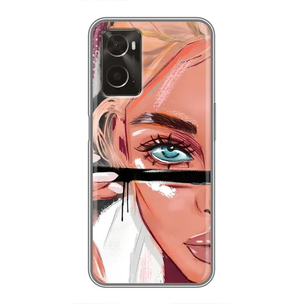 Чехол с рисунком «Девушка и ресницы» для OPPO A96 Чехол с рисунком «Девушка и ресницы» для OPPO A96
