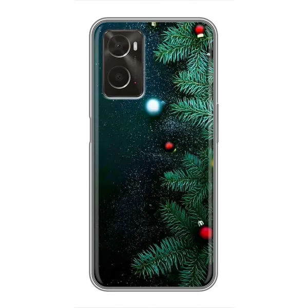 Чехол с рисунком «Елка» для OPPO A96