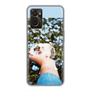 Чохли з зображенням різних тварин на Oppo A96 (Їжачок в руці)