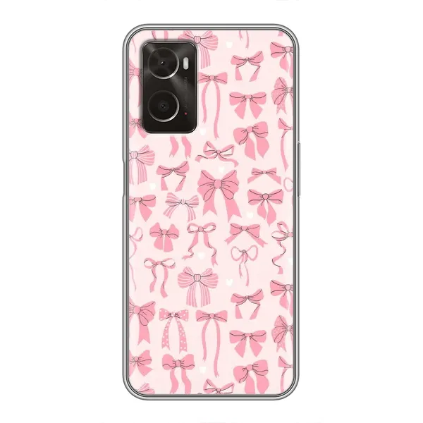 Чехол с рисунком «Фон бантики» для OPPO A96 Чехол с рисунком «Фон бантики» для OPPO A96